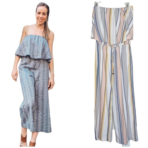 SHORE Kohala Jumpsuit Stripe Women’s Size Medium - Picture 1 of 12